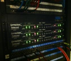 Southern Illinois University - Control Room Rack with Telecast Fiber Optic Systems CopperHead